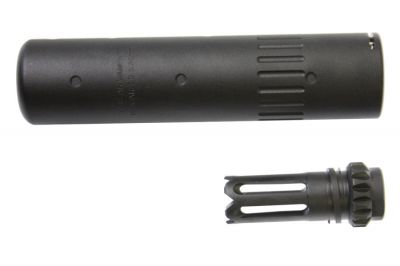 G&G QD Suppressor with SCAR Type Flash Hider (Black) - Detail Image 1 © Copyright Zero One Airsoft