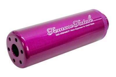 G&G Suppressor 14mm CCW SS-100 (Pink) - Detail Image 1 © Copyright Zero One Airsoft