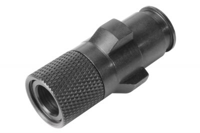 G&G Flash Suppressor 14mm CCW for Marui PM5 - Detail Image 1 © Copyright Zero One Airsoft