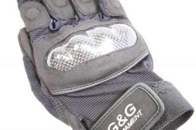 G&G Carbon Fibre Gloves - Size Medium - Detail Image 3 © Copyright Zero One Airsoft
