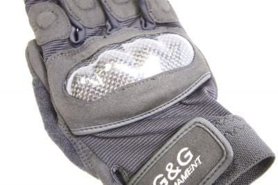 G&G Carbon Fibre Gloves - Size Large - Detail Image 3 © Copyright Zero One Airsoft