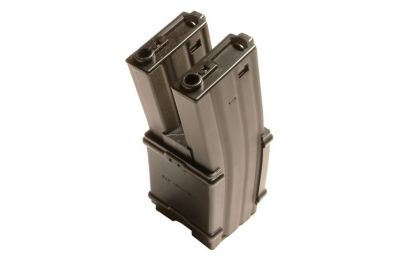 G&G AEG Mag for M4 900rds Electric Auto Winding Double Mag - Detail Image 1 &copy; Copyright Zero One Airsoft