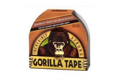 ZO Gorilla Tape Extra Strong 48mm x 11m (Black) - Detail Image 2 © Copyright Zero One Airsoft
