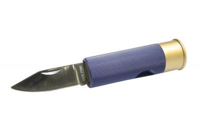 Jack Pyke Shotgun Shell Knife (Blue) - Detail Image 1 © Copyright Zero One Airsoft
