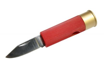 Jack Pyke Shotgun Shell Knife (Red) - Detail Image 1 © Copyright Zero One Airsoft