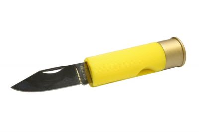 Jack Pyke Shotgun Shell Knife (Yellow) - Detail Image 1 © Copyright Zero One Airsoft