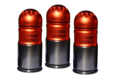 King Arms 40mm Gas Grenade 120rds M433 HEDP Set of 3