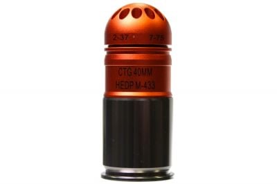 King Arms 40mm Gas Grenade 120rds M433 HEDP - Detail Image 1 © Copyright Zero One Airsoft