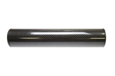 King Arms Carbon Fibre Suppressor 14mm CW/CCW 41 x 200mm - Detail Image 1 © Copyright Zero One Airsoft