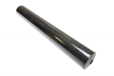 King Arms Carbon Fibre Suppressor 14mm CW/CCW 41 x 290mm - Detail Image 2 © Copyright Zero One Airsoft