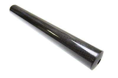King Arms Carbon Fibre Suppressor 14mm CW/CCW 41 x 335mm - Detail Image 1 © Copyright Zero One Airsoft