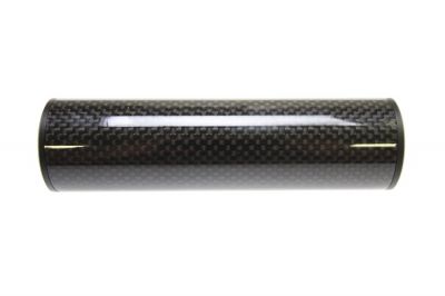 King Arms Carbon Fibre Suppressor 14mm CW/CCW 35 x 125mm - Detail Image 1 © Copyright Zero One Airsoft