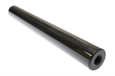 King Arms Carbon Fibre Suppressor 14mm CW/CCW 30 x 250mm - Detail Image 2 © Copyright Zero One Airsoft
