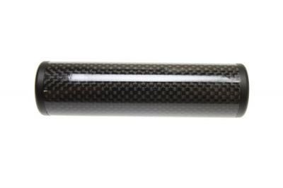 King Arms Carbon Fibre Suppressor 14mm CW/CCW 30 x 110mm - Detail Image 1 © Copyright Zero One Airsoft