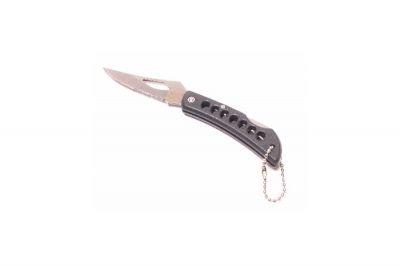 Mil-Com Small Folding Lock Knife (Black) - Detail Image 1 © Copyright Zero One Airsoft