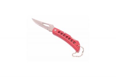 Mil-Com Small Folding Lock Knife (Red) - Detail Image 1 © Copyright Zero One Airsoft