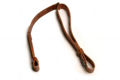 G&G Leather Rifle Sling (Brown) - Detail Image 1 © Copyright Zero One Airsoft