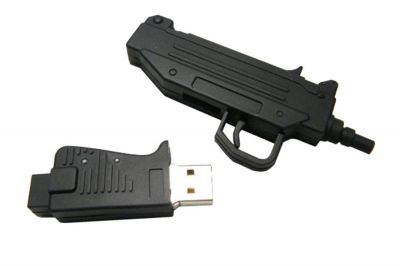 Weekend Warrior UZI 2GB USB Memory Stick - Detail Image 2 © Copyright Zero One Airsoft