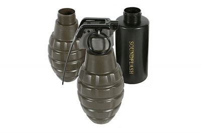 Thunder Grenade CO2 Starter Kit - Flashbang & Pineapple - Detail Image 2 © Copyright Zero One Airsoft
