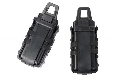 FMA MOLLE PM7 Fast Magazine Pouch - Set of 2 (Black) - Detail Image 3 © Copyright Zero One Airsoft
