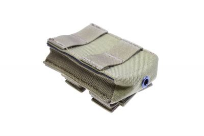 TMC MOLLE Open Top Mag Pouch for M4 (Khaki) - Detail Image 2 © Copyright Zero One Airsoft