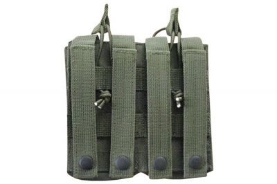 Viper MOLLE Quick Release Double Mag Pouch (Olive) - Detail Image 2 © Copyright Zero One Airsoft