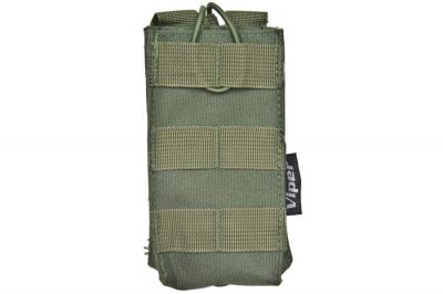 Viper MOLLE Quick Release Single Mag Pouch (Olive) - Detail Image 1 © Copyright Zero One Airsoft