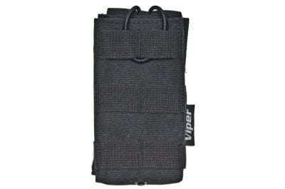 Viper MOLLE Quick Release Single Mag Pouch (Black) - Detail Image 1 © Copyright Zero One Airsoft