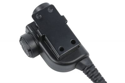 Z-Tactical Clip-On PTT Adaptor for Bowman Headset fits iCom Double Pin - Detail Image 2 © Copyright Zero One Airsoft