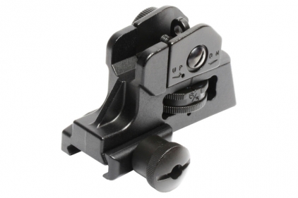 G&G 20mm RIS Rear Sight M4 Style (Black) - &copy; Copyright Zero One Airsoft