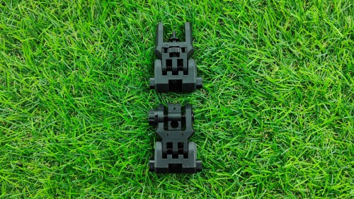 CAA Low-Profile Flip-Up Sights (Black) - © Copyright Zero One Airsoft