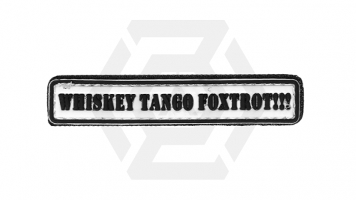 101 Inc PVC Velcro Patch "Whiskey Tango Foxtrot" - © Copyright Zero One Airsoft