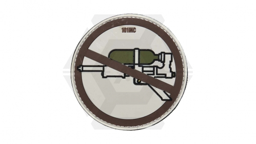 101 Inc PVC Velcro Patch "No Super Soakers" (Brown) - © Copyright Zero One Airsoft