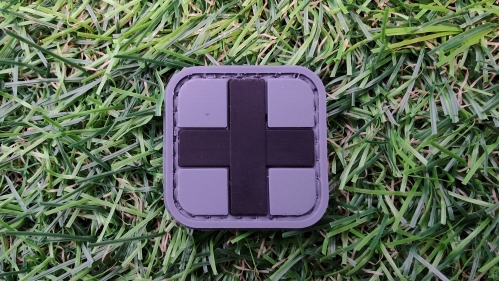 ZO PVC Velcro Patch "Medic" (Black) - &copy; Copyright Zero One Airsoft