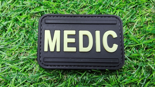 ZO PVC Velcro Patch "Medic" (Glow) - &copy; Copyright Zero One Airsoft