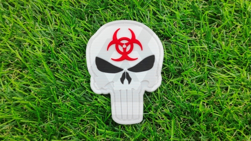 ZO PVC Velcro Patch "Biohazard Punisher" - &copy; Copyright Zero One Airsoft