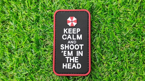 ZO PVC Velcro Patch "Keep Calm & Shoot'Em" - &copy; Copyright Zero One Airsoft