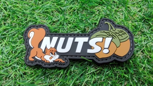 ZO PVC Velcro Patch "Nuts" - © Copyright Zero One Airsoft