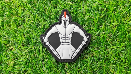 ZO PVC Velcro Patch "Spartan Warrior" - &copy; Copyright Zero One Airsoft