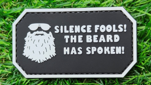 ZO PVC Velcro Patch "The Beard Has Spoken" - &copy; Copyright Zero One Airsoft