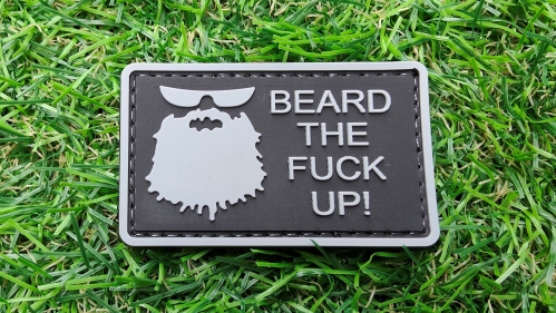 ZO PVC Velcro Patch "Beard Up" - &copy; Copyright Zero One Airsoft