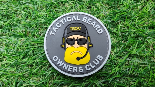 ZO PVC Velcro Patch "Beard Owners Club" - &copy; Copyright Zero One Airsoft