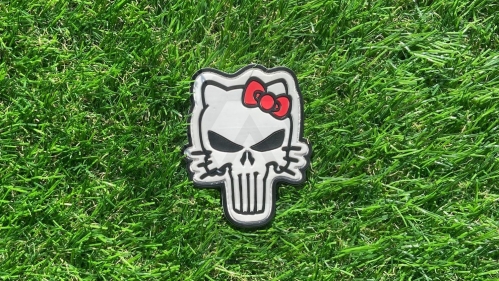 ZO PVC Velcro Patch "Tactical Hello Kitty" (White) - &copy; Copyright Zero One Airsoft