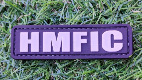 ZO PVC Velcro Patch "HMFIC" - &copy; Copyright Zero One Airsoft