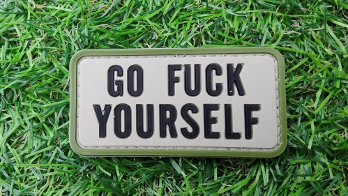 ZO PVC Velcro Patch "Go F**k Yourself" - &copy; Copyright Zero One Airsoft