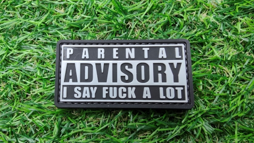 ZO PVC Velcro Patch "Parental Advisory" - &copy; Copyright Zero One Airsoft
