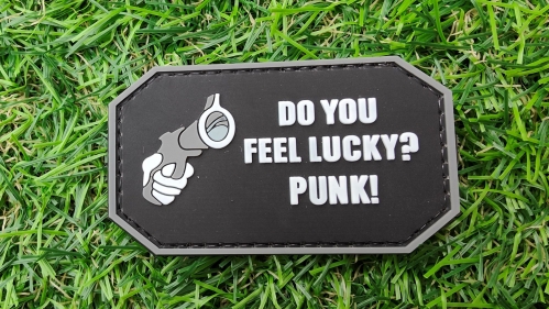 ZO PVC Velcro Patch "Do You Feel Lucky Punk" - © Copyright Zero One Airsoft