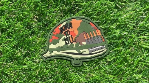 ZO PVC Velcro Patch "Born To Kill" - &copy; Copyright Zero One Airsoft