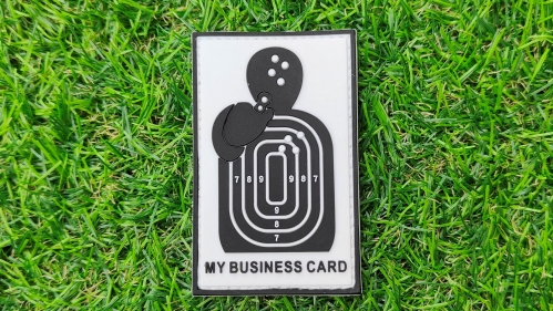 ZO PVC Velcro Patch "My Business Card" - &copy; Copyright Zero One Airsoft