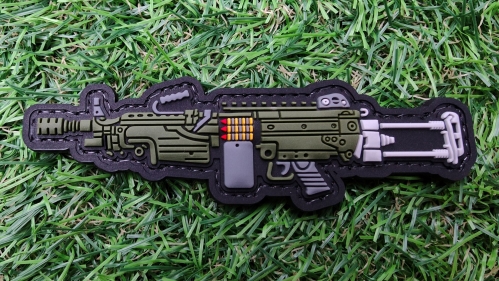 ZO PVC Velcro Patch "M249" - &copy; Copyright Zero One Airsoft
